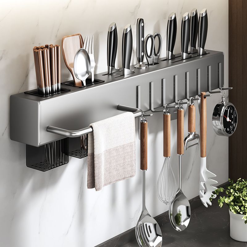 Rack de armazenamento de cozinha perfurado durável rack de faca rack de cozinha suprime...