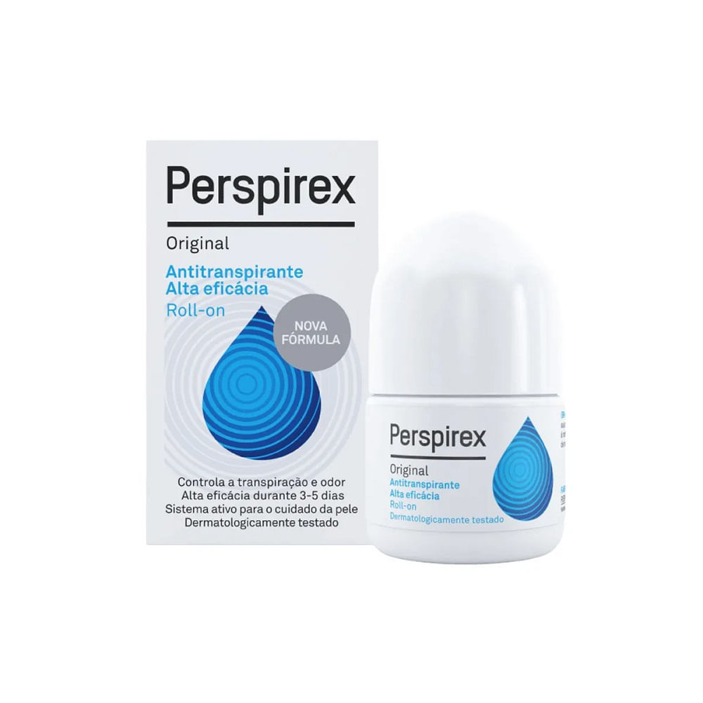 Desodorante Perspirex Rollon Antiperspirante Original 20ml em Oferta na Shopee