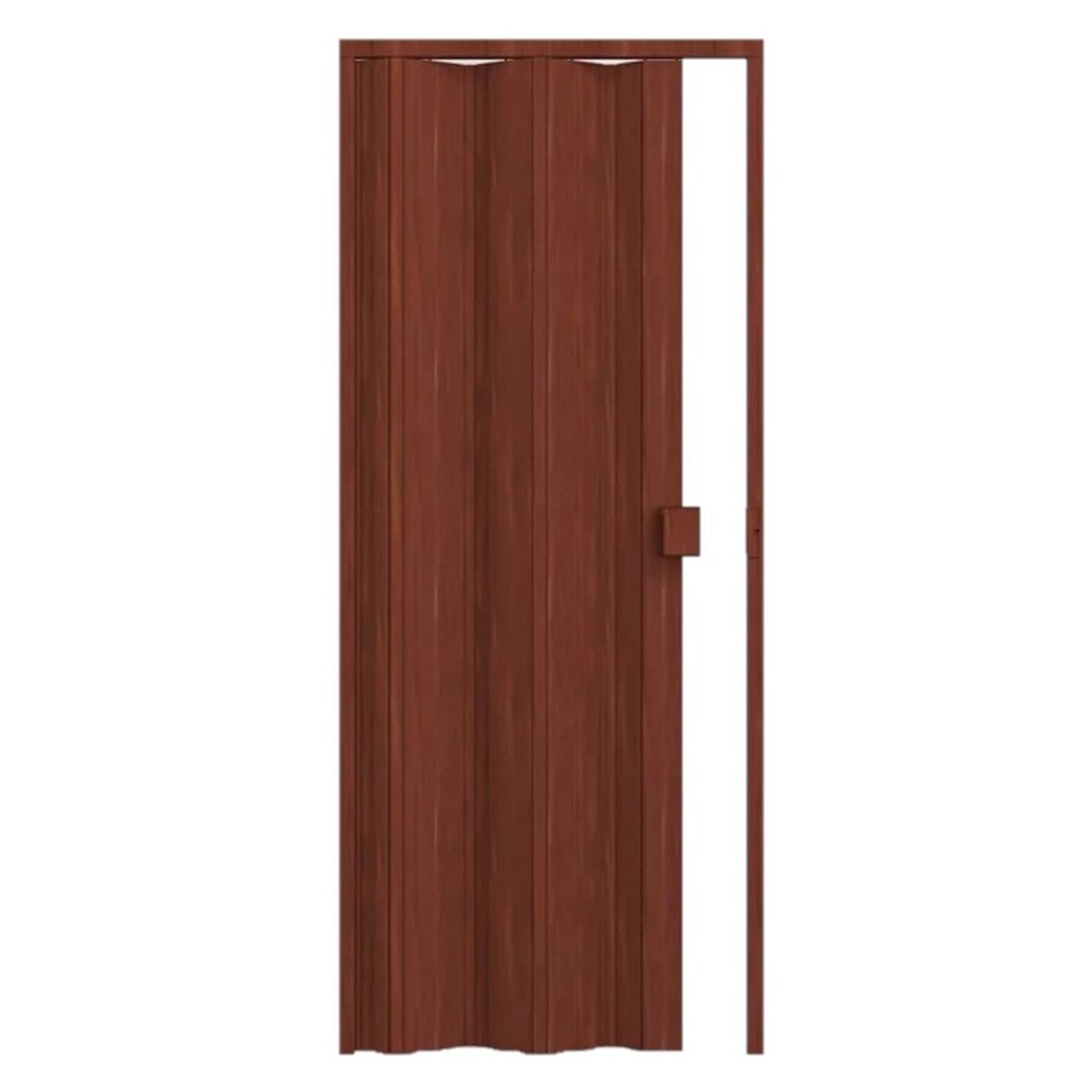 Porta Sanfonada de Pvc 210x60cm Permatti Mogno Madeira em Oferta na Shopee