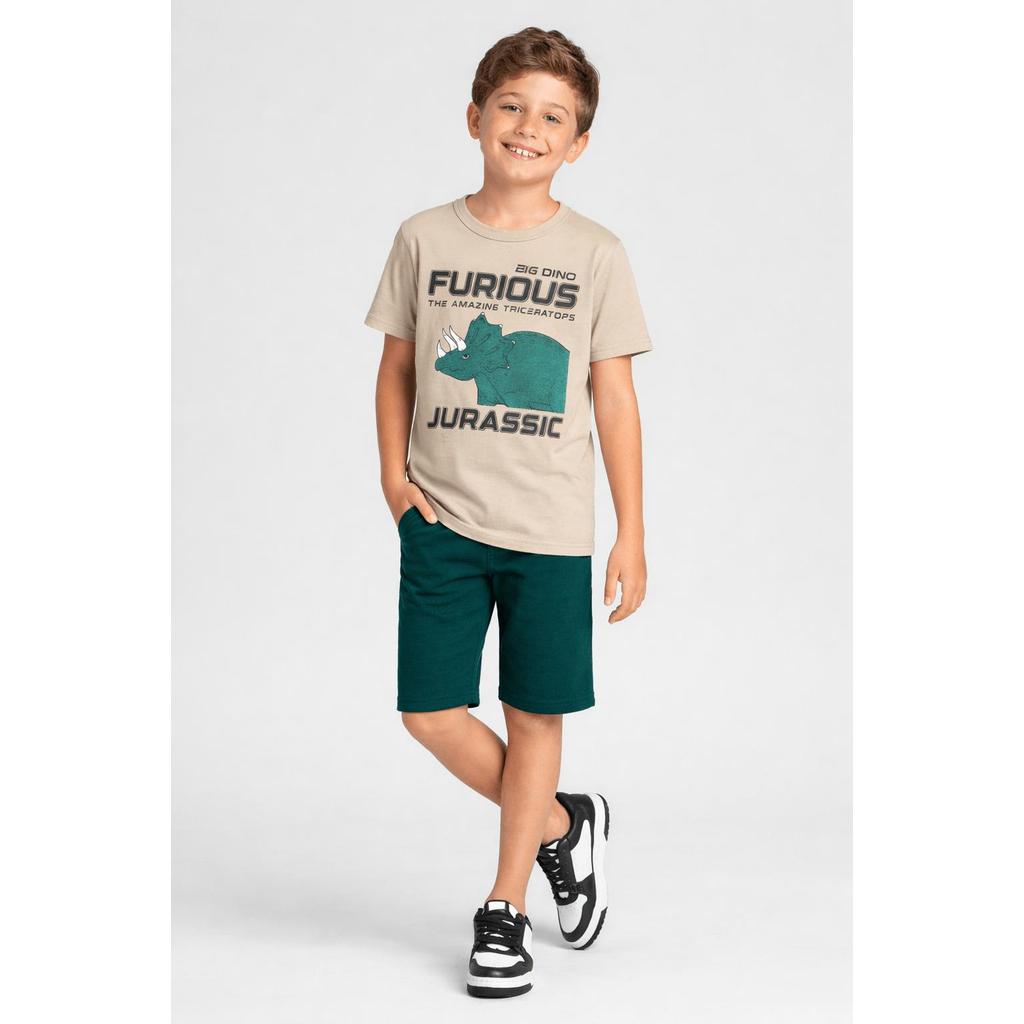 Conjunto infantil menino de dinossauro Brandili