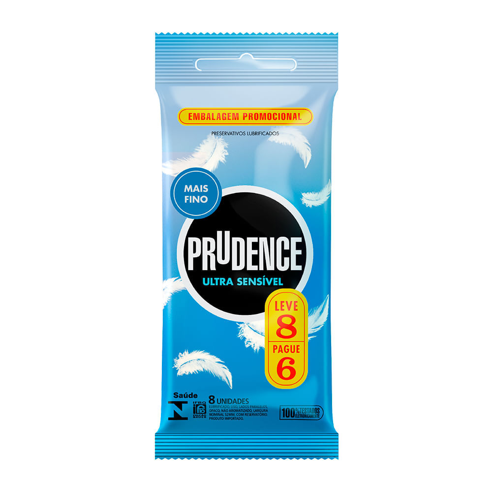 Preservativo Prudence Ultra Sensível Leve 8 Pague 6 Preservativo Prudence Ultra Sensível Leve 8 Pague 6