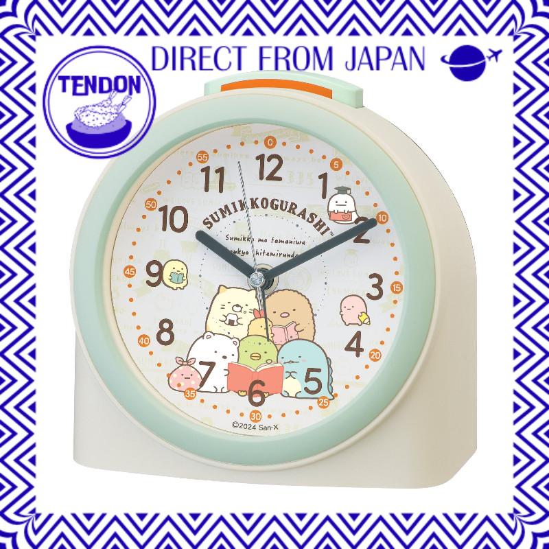 Relógio Despertador Seiko, Relógio de Mesa, Quartzo, Personagem Sumikkogurashi, Ivory, 125×125×73 mm CQ167C