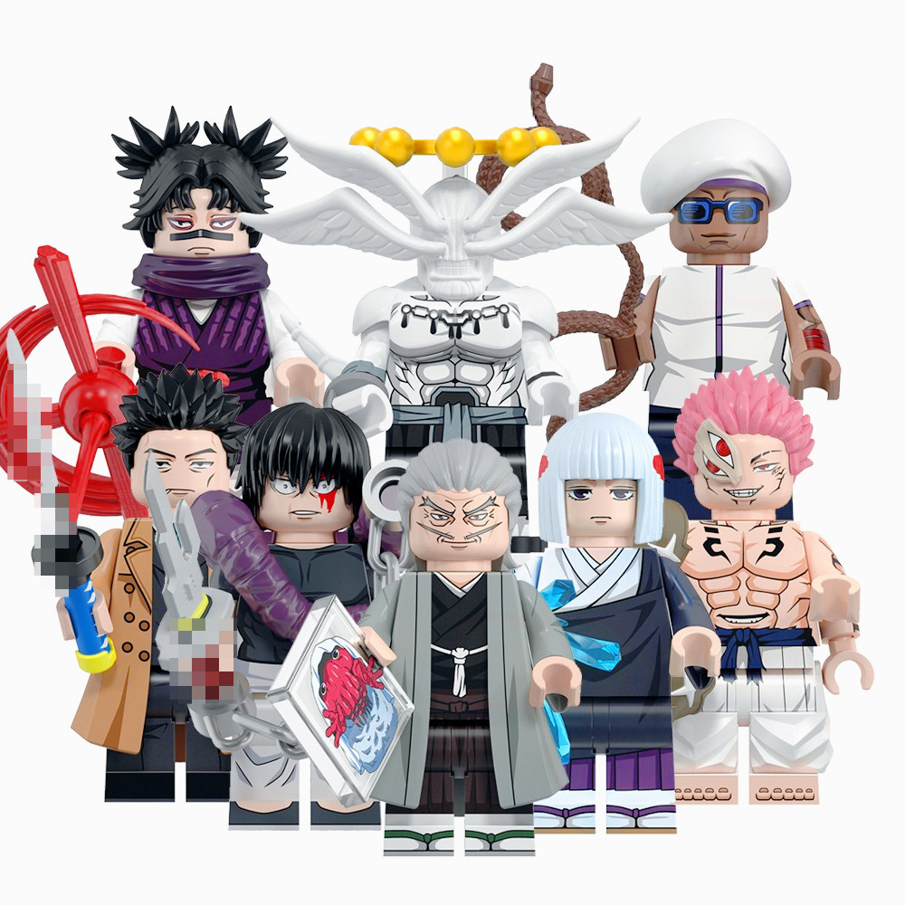 Novo Anime Choso Makora Atsuya Miguel Sukuna Uraume Toji Naobito Blocos De Construção Brinquedos Para Crianças