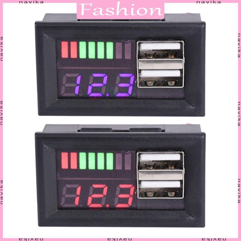Tomada Energia À Prova D Carga Rápida Voltímetro LED Para Carro 12V 24V