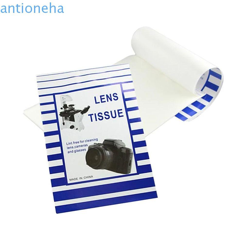 ANTIONEHA Ferramenta De Limpeza De Papel Para Lentes Kit Câmera 50 Folhas Livreto De Toalhetes Brancos Sem Poeira