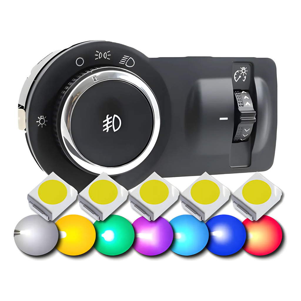 Led Botão Interruptor Chave Farol Milha Prisma Onix