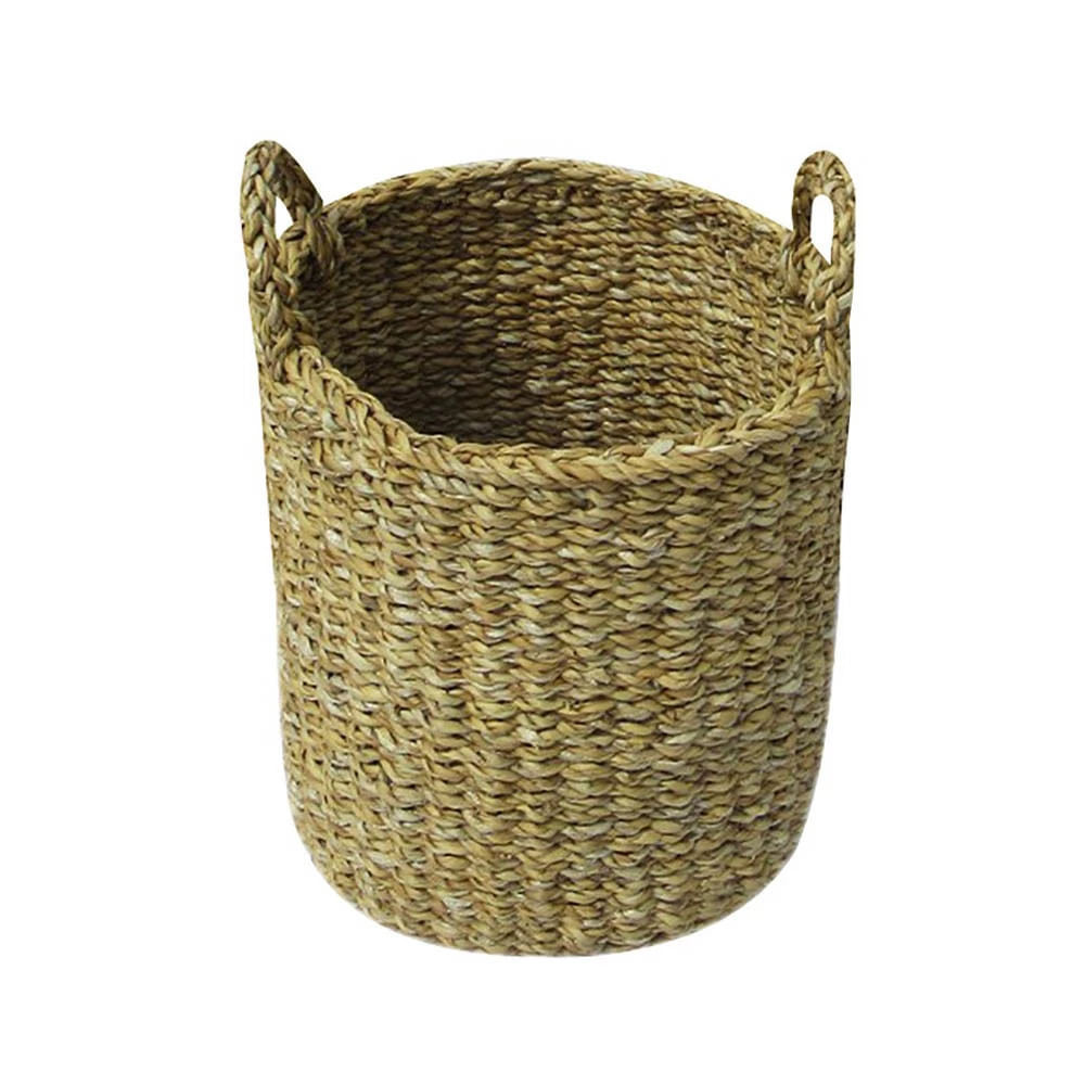 Cesto Organizador Le em Rattan Bege Redondo com Alça Tamanho Grande em Oferta na Shopee