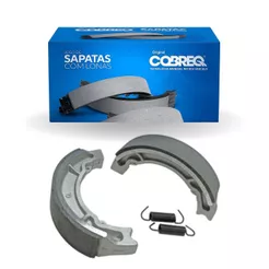 Patins Lona Sapata Freio Traseiro NXR 150 Bros ESD 2003 ate 2021 Cobreq