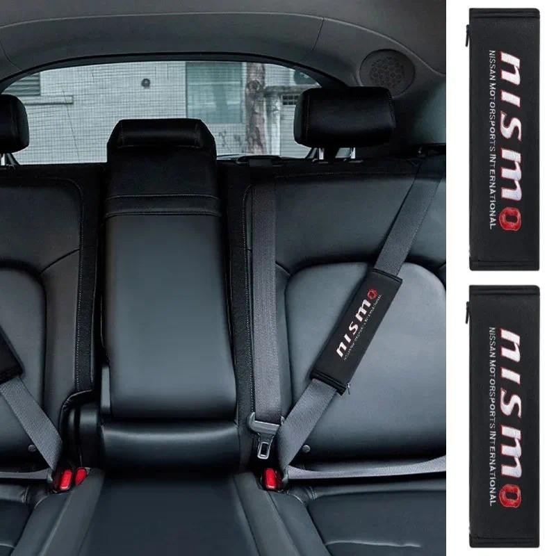 2 Pçs Proteção De Ombro Do Carro Cinto De Segurança Capa Para Nissan Nismo X Trail GTR Altima Qashqai Murano Almera Nava