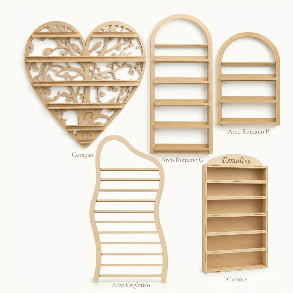 Porta Esmalte de Parede Organizador para Salão de Beleza
