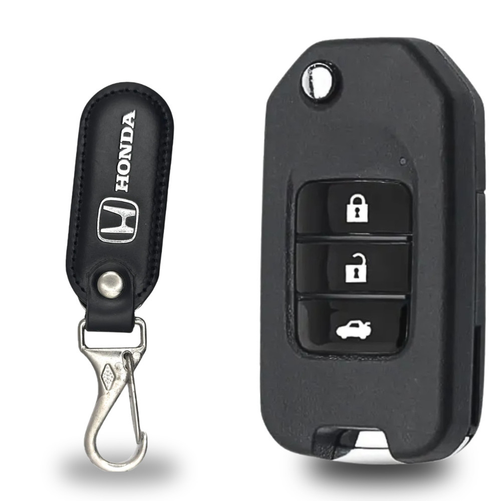 Carcaça Chave Canivete Honda Civic Crv 3 Botões Chaveiro
