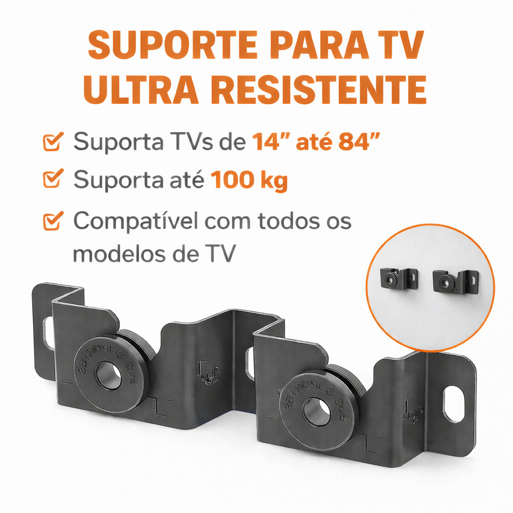 Suporte Universal Fixo Para Smart TV LED LCD 4K Parede Painel 10 24 32 43 50 55 60 75 100 Polegadas