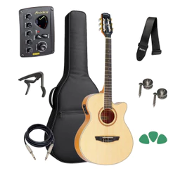 Violão Elétrico Strinberg Ve30c N Nylon Kit Capa Acessorios