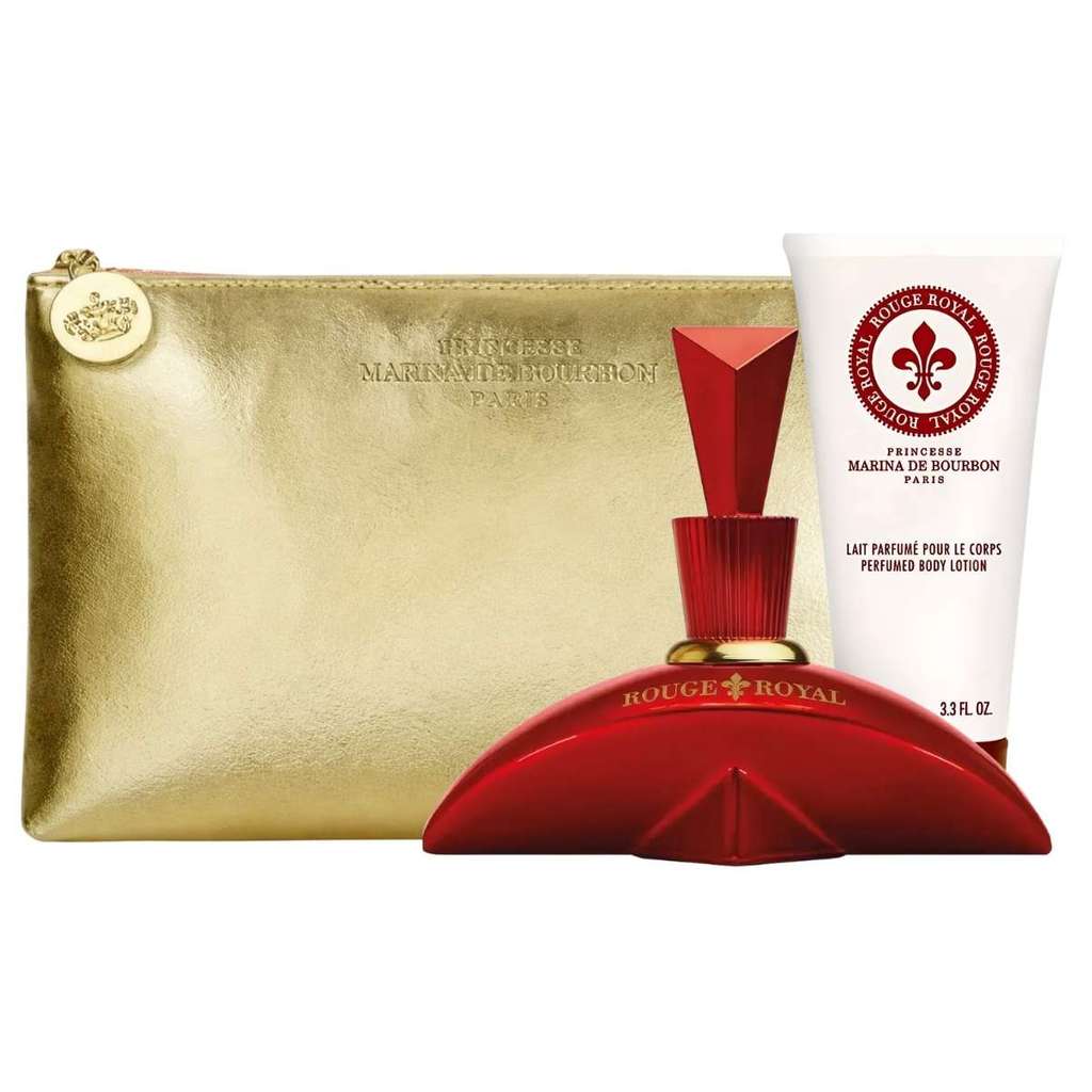 Kit Marina de Bourbon Perfume Rouge Royal Feminino EDP 100ml + Loção Corporal 150ml + Nécessaire