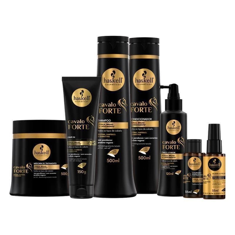 Kit Cavalo Forte Completo 500g Haskell (7 itens) | Força E Crescimento