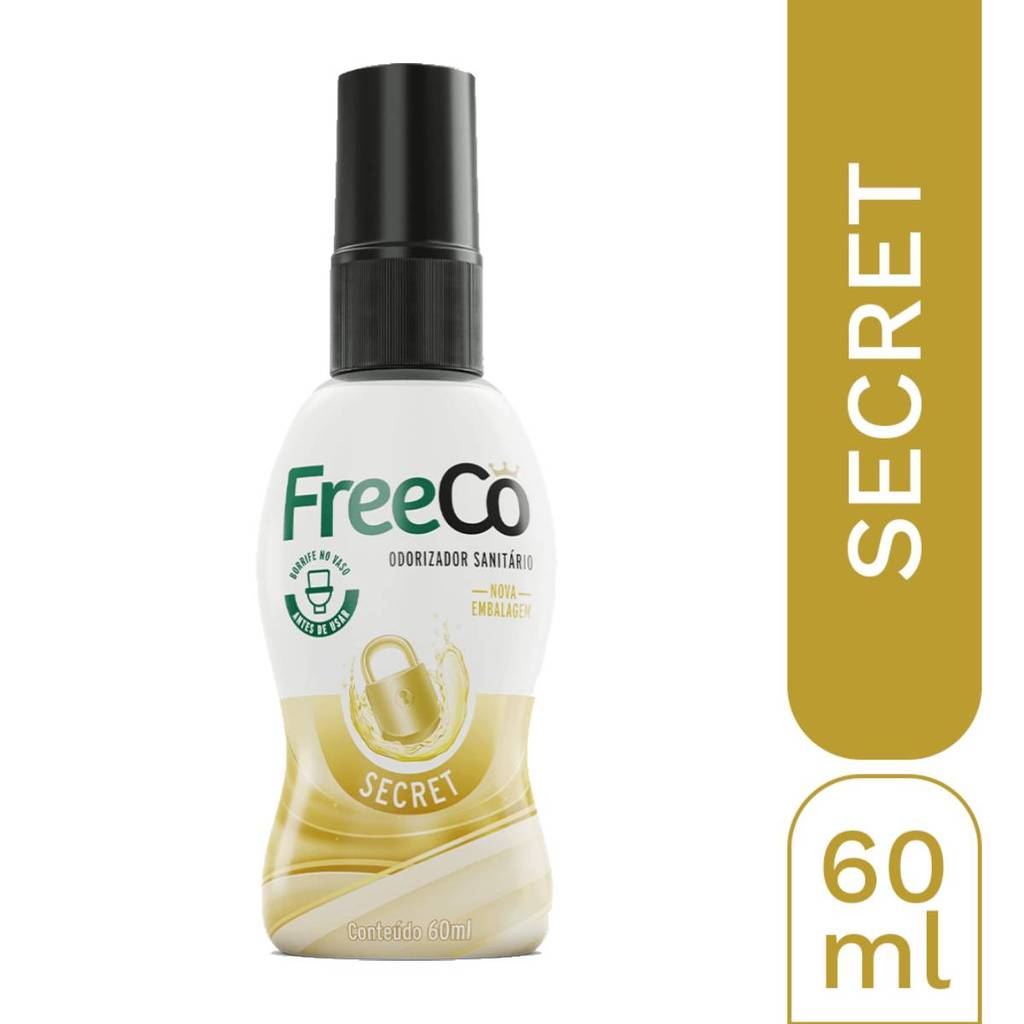 Odorizador bloqueador sanitário 60ml FreeCô Secret