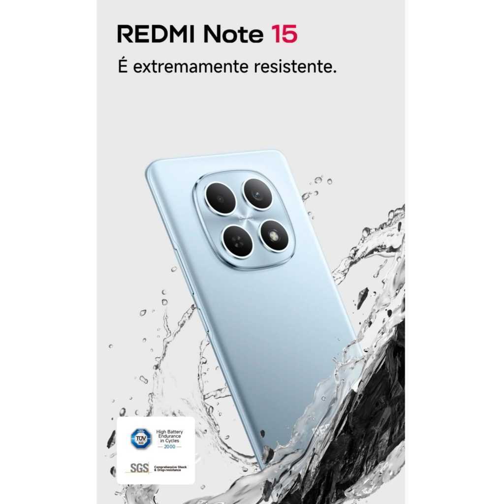 Smartphone Xiaomi Redmi Note 15 4G, Tela Amoled 6.77", Câmera 108MP, Novo Global Original — imagem 2 de 2