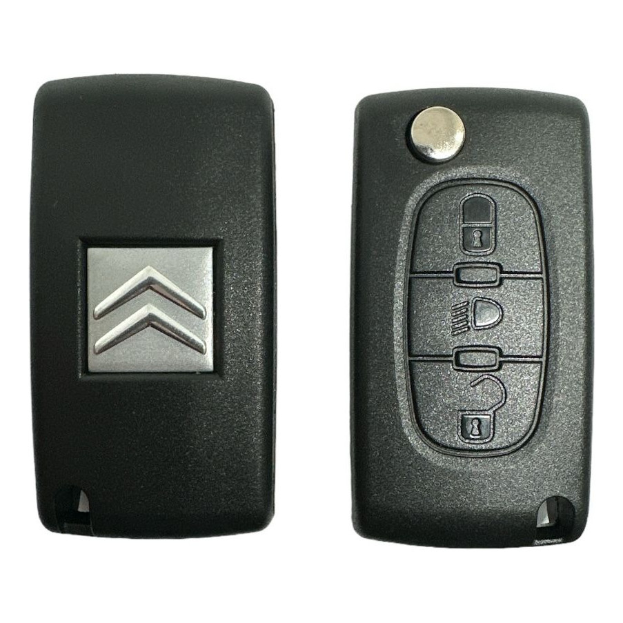 Chave Canivete Citroen C3 C4 Hatch Vtr 3 Botões Farol