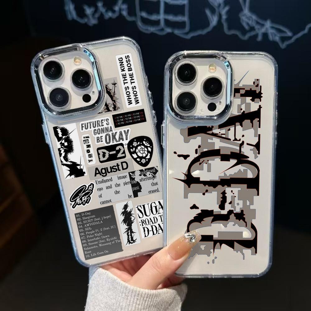 Capa Com Logotipo Fashion Suga D-DAY Para Samsung Galaxy A57 A56 A55 A53 A52 A36 A35 A33 A32 A26 A23 A17 A16 A15 A07 A06