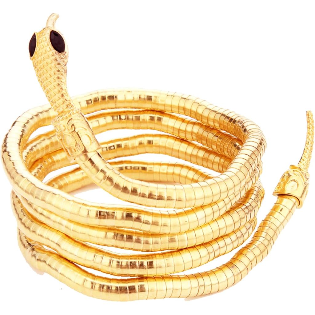 LAKIYOYO Pulseira De Cobra Dobrável Para Mulheres Gargantilha Punk Ajustável-Colar Medusa Multifuncional Flexível Joias