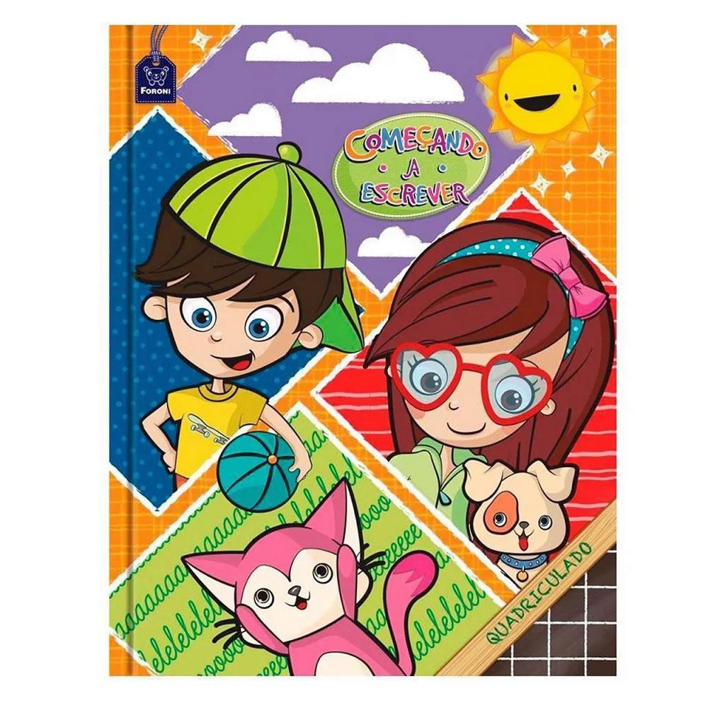 CADERNO QUADRICULADO 40FLS BROCH. 1X1 COMECANDO A ESCREVER - 45.8892-3