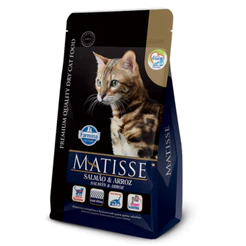 Ração Matisse para Gatos Adultos Sabor Salmão e Arroz 2kg
