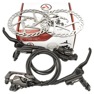 Par De Freio Hidráulico Para Bicicleta Bike Absolute Wild 2 Completo Com Discos Rotores 160mm em Oferta na Shopee