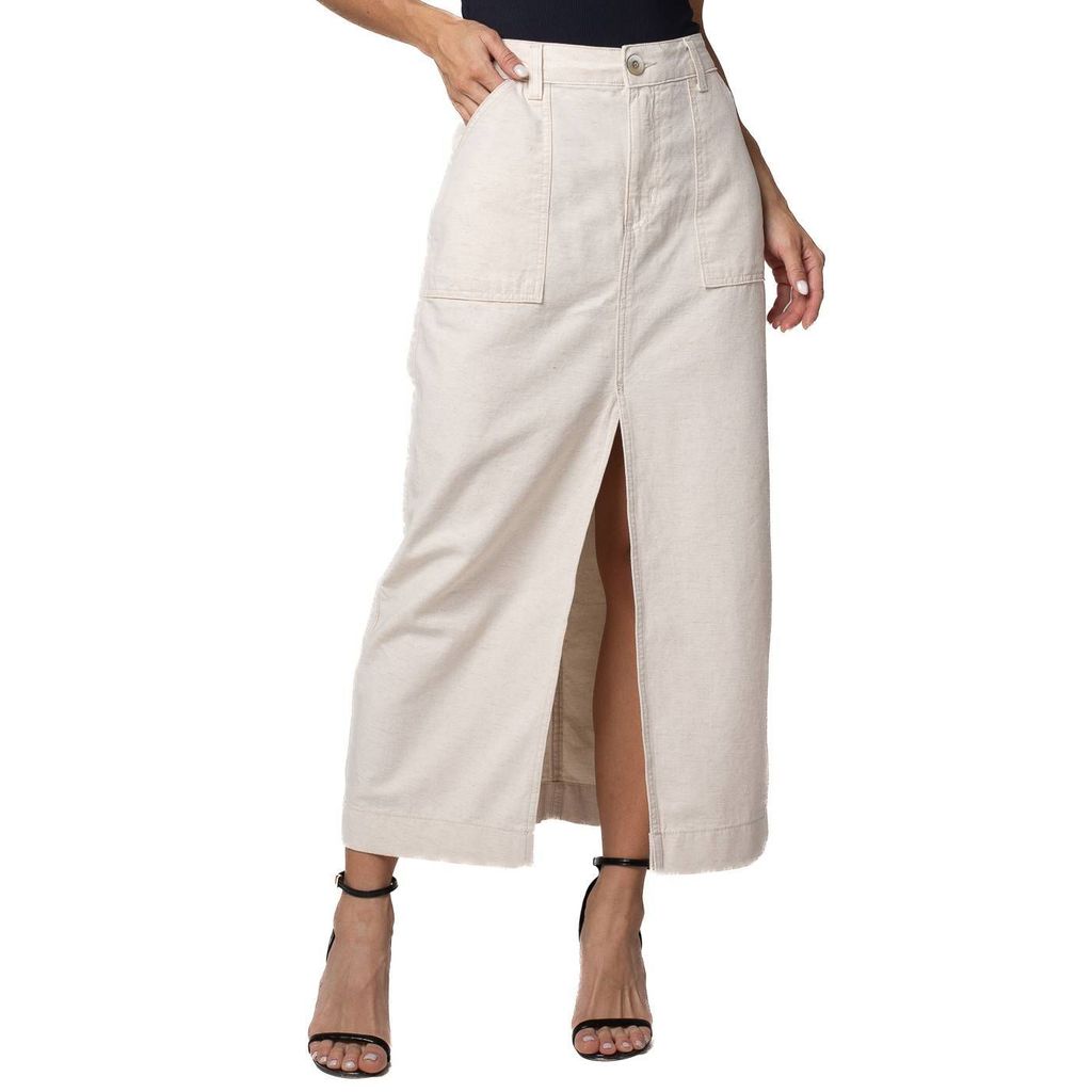 Saia Linho Sawary Midi - 282248 em Oferta na Shopee