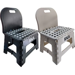 Banqueta Banquinho com Encosto Dobrável 22cm Até 150kg Kala
