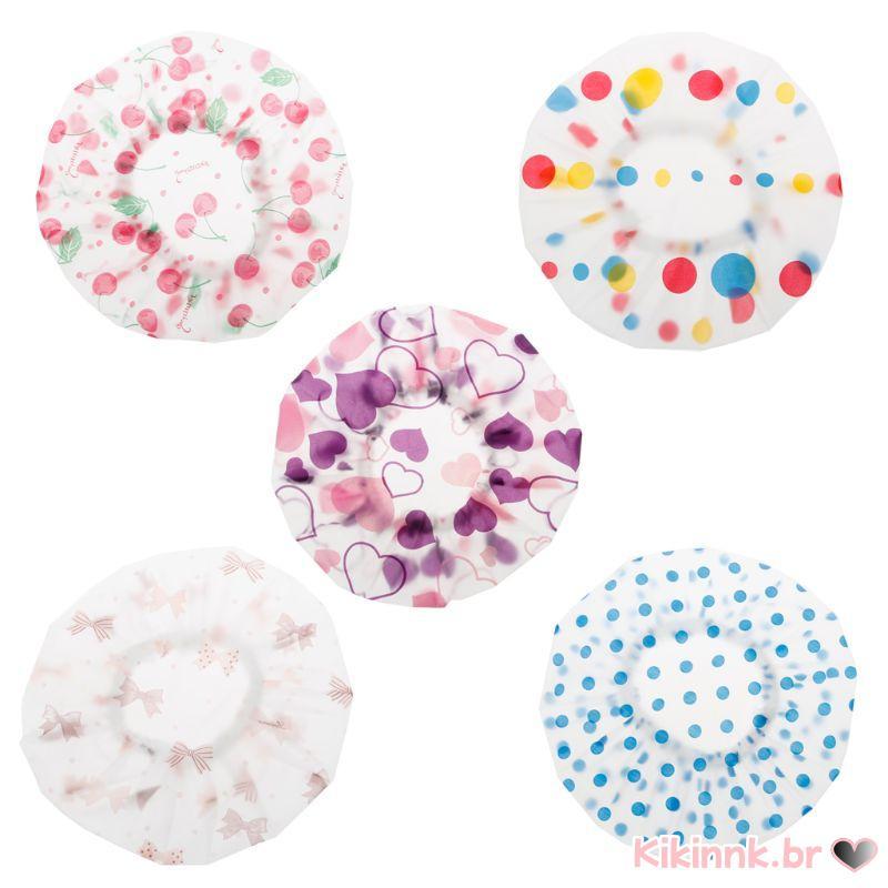 Chic Toucas Banho Para Cabelos Longos E Grossos, Capa Cabelo Fofa Meninas, Chapéu À Prova D B