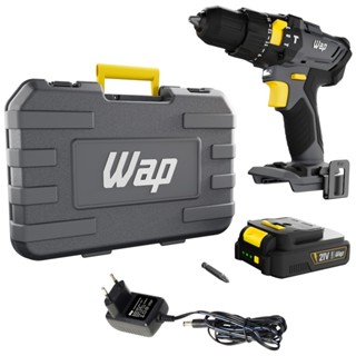 Furadeira Parafusadeira de impacto 3/8" a bateria 21V com maleta - K21 ID01 Wap em Oferta na Shopee