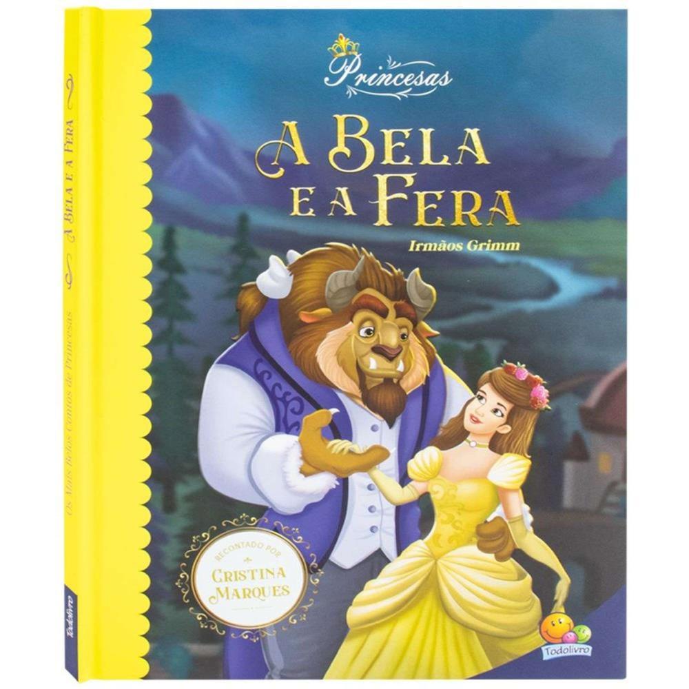 Livro Capa Dura A Bela E A Fera - Princesas