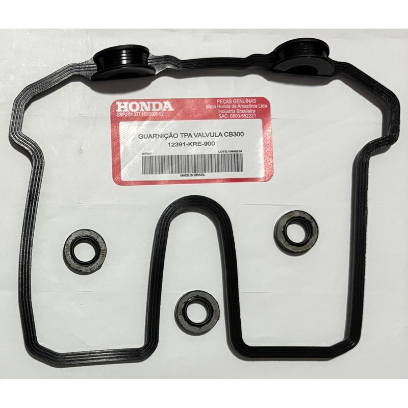 Junta Guarnição c/ Coxim Tampa Cabeçote Original - CB 300 - XRE 300- Original Honda