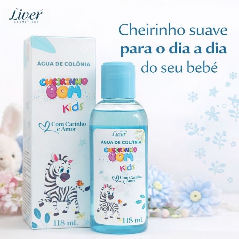 Colônia Infantil Cheirinho Bom Kids Zebrinha 118ml