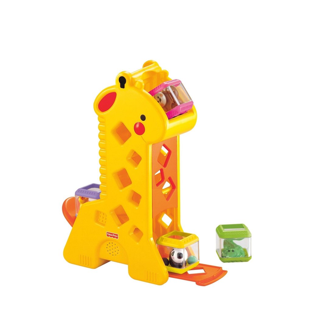 Brinquedo Pedagógico - Girafa com Blocos - Fisher-Price em Oferta na Shopee