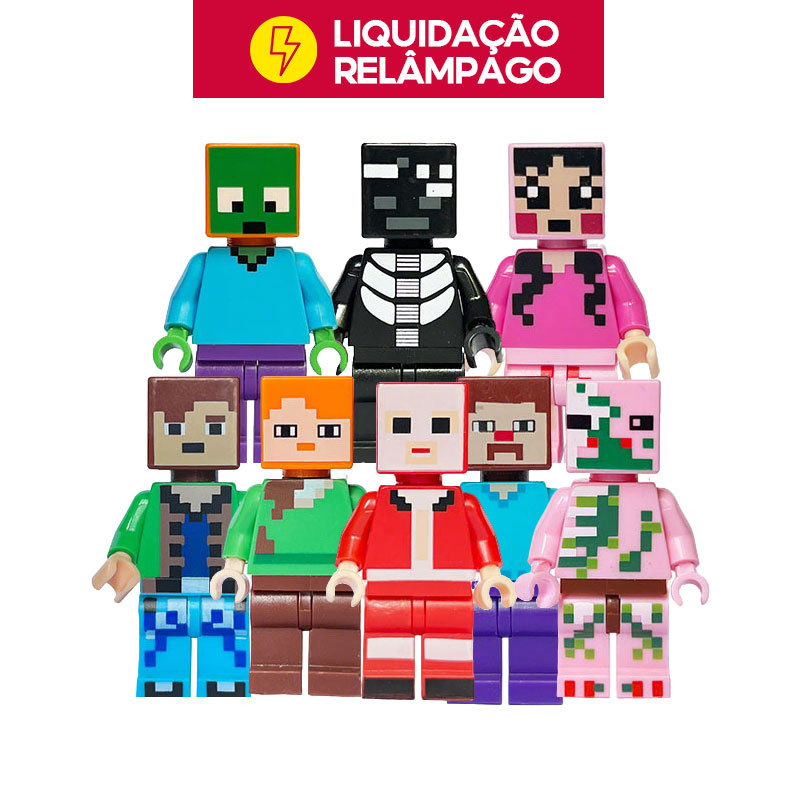 🔥 LIQUIDAÇÃO RELÂMPAGO Mini Figuras de Blocos | Bonecos Brinquedos | Presente de Aniversário