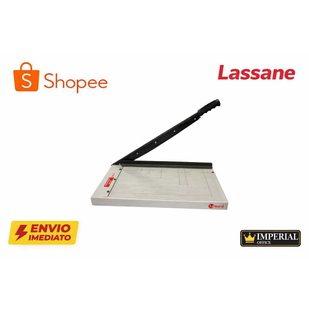 Guilhotina Facão LASSANE 46cm A4 Manual Profissional Corta 15 Folhas Alta Precisão