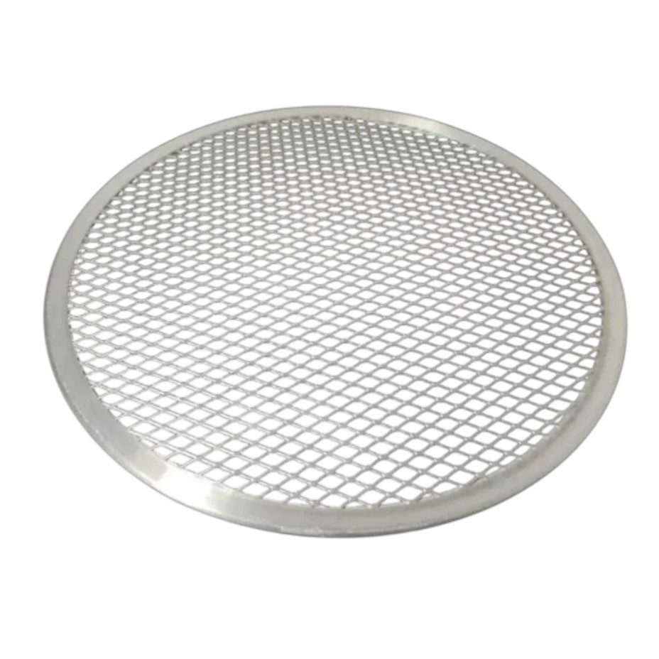 Tela para Assar Pizza Esfiha Forma Redonda Alumínio 35cm