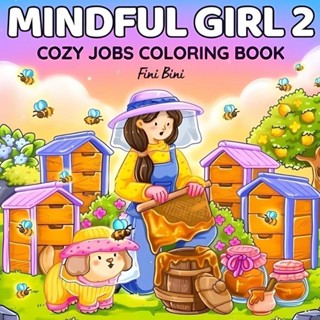 Livro de colorir Mindful Girl 2: Cenas fofas de trabalho inspiradoras para momentos calmos. em Oferta na Shopee