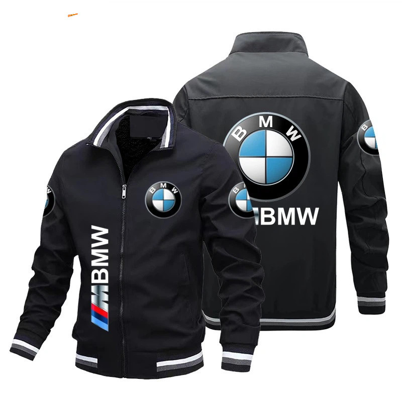 2026 primavera outono novo estilo logotipo BMW impresso jaqueta de vôo uniforme de beisebol ao ar livre All-Match Casual