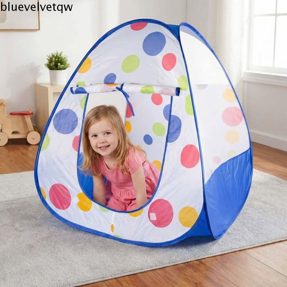 Tenda De Casa De Brincar Infantil BLUEVELVETQW , Casas De Princesa Laváveis , Barraca De Bolinhas Vermelhas , Barracas D