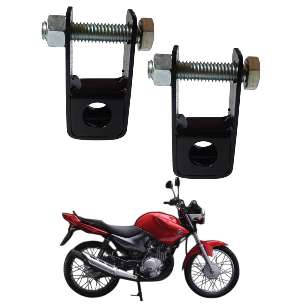 Par De Alongador De Amortecedor Da Ybr Factor 125 2000 a 2016 Refforçado em Oferta na Shopee