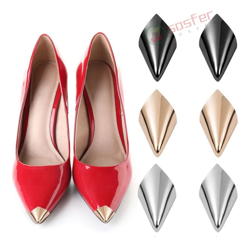 SOSFER 1 Par De Protetor Pontiagudo Para Sapato , Tampa De Ponta De Salto Alto Anti-Chute E Antidesgaste , Capa De Metal em Oferta na Shopee