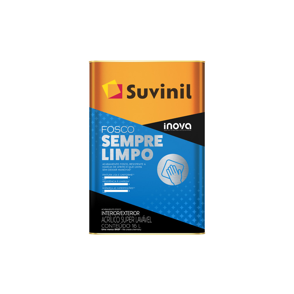 Tinta Sempre Limpo Fosco 16L Top Cores 2025 Suvinil em Oferta na Shopee