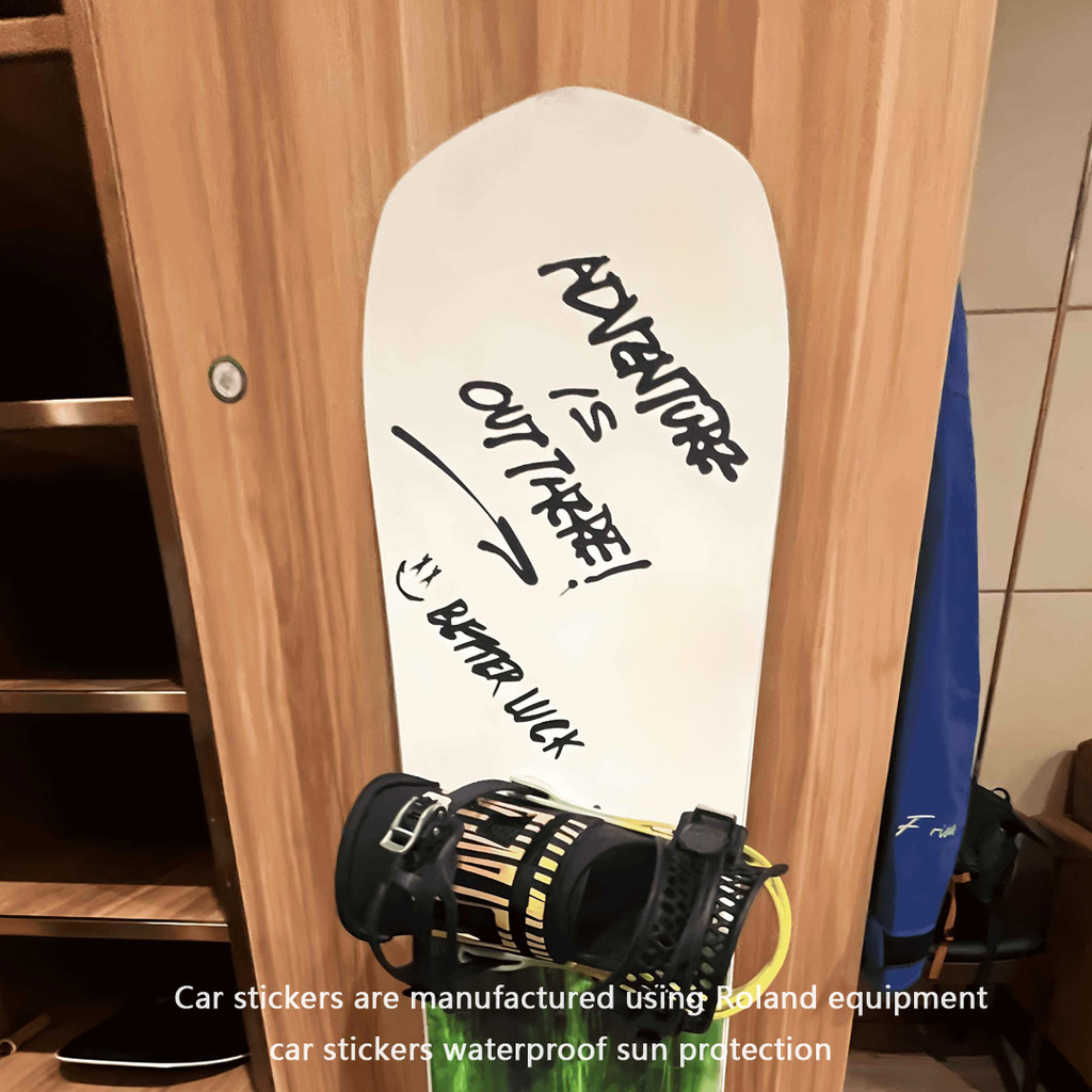 A Vida É Uma Aventura Snowboard Assinatura À Prova D'água Camping Off-road Janela Adesivo Vinil Carro