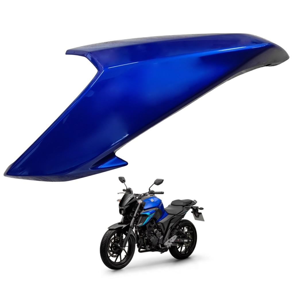 Carenagem Aba Tanque Guia De Ar Esquerdo Fz25 Fazer 250 2025 Azul Metálico