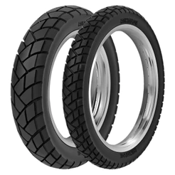 Par Pneu Rinaldi R34 80/90-21 e 120/80-18 Lander Tornado Tenere Uso Com Câmara