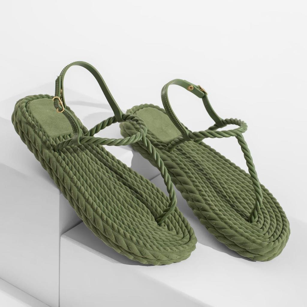 Papete Feminina Sandália Trançada Chinelo NuvemFeminino Ortopedico Confortavel