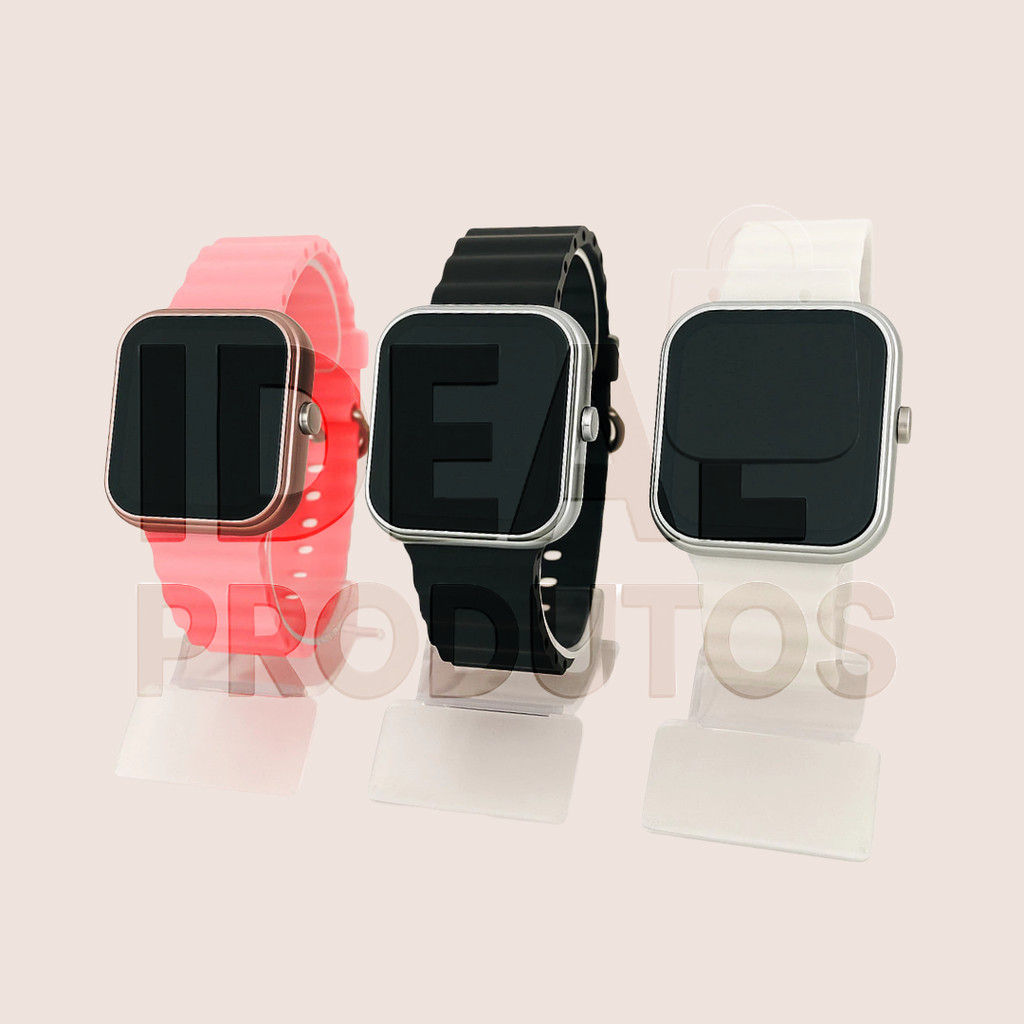 Relógios Led Digital Unissex Esporte Masculino e Feminino Simples Marca Data e Hora