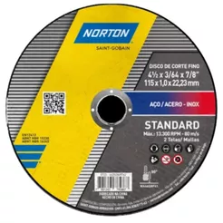 Disco De Corte Fino Standard 115x1.0x22.23 Norton